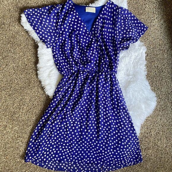 Everly Polka Dot Dress Size Small NEW without Tags - Picture 1 of 11